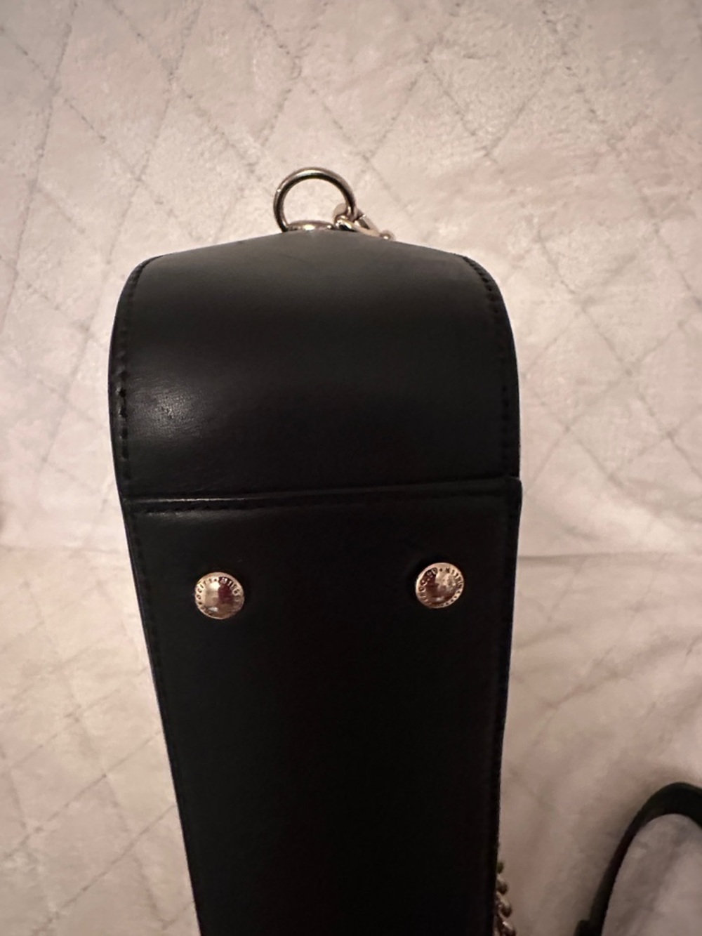 Metro City Black Crossbody/Shoulder Bag with Gold Chain and Accent - Picture 5 of 9